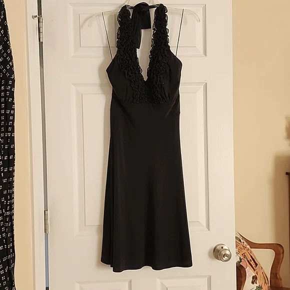Onyx Nite | Dresses | Onyx Brand Black Halter Dress | Poshmark
